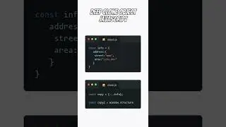 Deep clone javascript object 2024 #interview #javascript