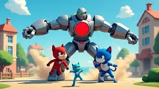 Giant Robot Chaos in Adventure Bay! Can Chase and Catboy Save the Day?