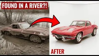 Abandoned 1963 Corvette Stingray Found on Riverbank | FULL Restoration