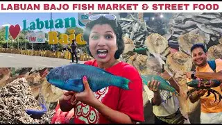 LABUAN BAJO FISH MARKET & STREET FOOD #fishmarket #streetfood #labunbajo #viralvideo #indonesia