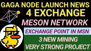 Gaga Node Mining Update | Meson Network (MSN Token) Listing News | MSN Token Price
