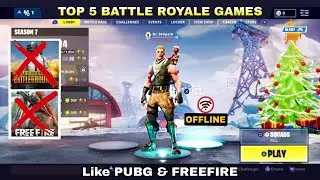 Top 5 Latest Offline Battle Royale Games Like PUBG/FreeFire/COD for 1Gb & 2Gb Ram phone