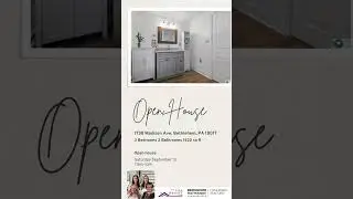 Open House! Bethlehem City, PA #openhouse #lehighvalleypa #home #bethlehempa