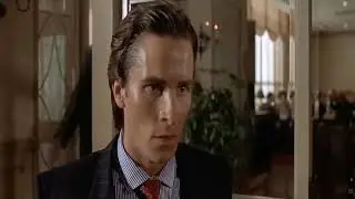 Patrick Bateman Realisation meme template