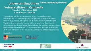 Urban Vulnerability Webinar 2020: Understanding Urban Vulnerabilities in Cambodia