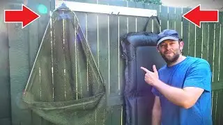Making a Drying Station for Landing Nets & Unhooking Mats - Fishing DIY