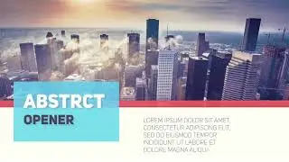 Abstract Simple Slideshow After Effects Templates