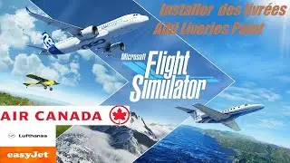 Microsoft Flight Simulator2020 Installation de Livrées/Airliners Liveries
