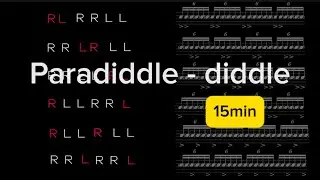 Paradiddle - diddle inversion [warm up] || 60-80bpm