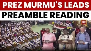 India Celebrates 76th Constitution Day: President Murmu Leads Reading of Preamble in Central Hall