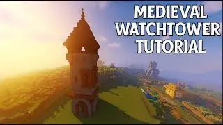 MEDIEVAL WATCHTOWER Minecraft Tutorial | Survival-Friendly | Cinematic Build
