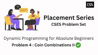Placement Prep: Solve Coin Combinations II, Similarities with Part I
