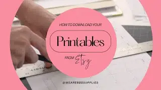 How to Download Your Printable Etsy Purchase from BBB Supplies #printables #planner #journaling