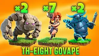 TH8 GoVaPe (Golem + Valkyrie + Pekka) War Attack Strategy | Part 1 | Clash of Clans