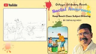 Keep Beach Clean Drawing | Save Ocean & Environment Awareness Art&rdquo;