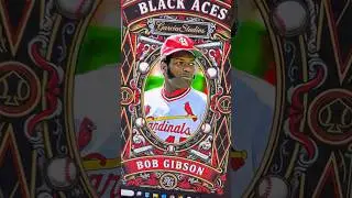 BOB GIBSON⚾️BLACK ACES Tribute #fanart⁠ ⚾️ #cardart design! ⁠