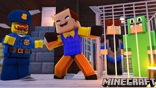 THE NEIGHBOR RELEASES A GIANT LEGO.EXE ARMY AGAINST THE BABIES - Minecraft Hello Neighbor