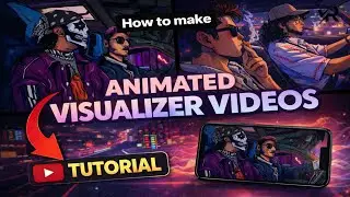 How To Make PAL PAL Song Type Animated Visualizer Video | AI Cartoon Animation Tutorial 2026
