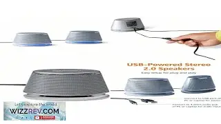 Basics Stereo 2.0 Speakers For PC Or Laptop With Volume Control 3.5mm
