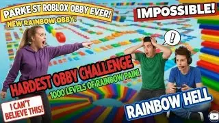 Can We Beat The HARDEST Roblox Obby?! 😱 | Rainbow Obby IMPOSSIBLE Challenge
