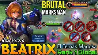 90% Win Rate Beatrix 19 Kills Brutal Marksman! - Top 1 Global Beatrix by El Ternak Madoka - MLBB