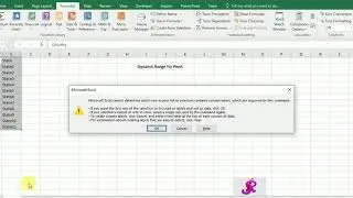 Dynamic Range for Pivot table