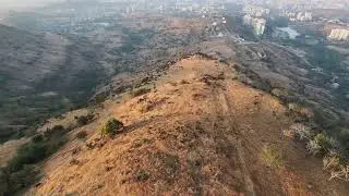 Sunset Over the Mountains | Drone View