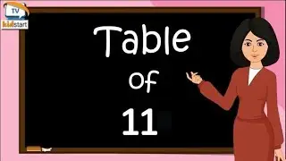 Multiplication table of 11| Learn table of 11 for kids | rhythmic table of eleven | kidstart tv