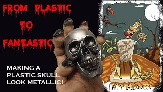 Custom detailing a cheap plastic skull