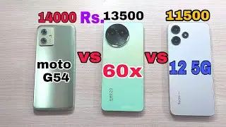 Moto G54 vs Narzo 60X vs Redmi 12 5G Full Comparison? Speed Test|| Specifications| @Trakin Tech,