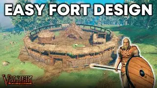 The EASIEST Defensive Wall Build in Valheim
