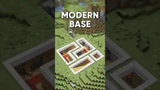 Minecraft Tutorial: Modern Underground Base ☢️ #minecraft