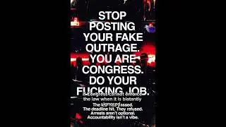 Stop your fake outrage Congress, arrest them all