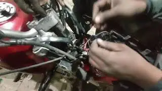 Ac to Dc current conversion of headlight of pulsar#asprobiking