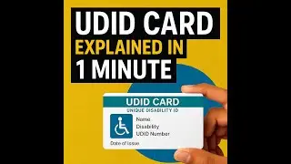 &ldquo;UDID Card Explained in 1 Minute | Disability Scheme India&rdquo;