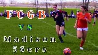 U14 Girls Soccer FCGB vs Madison 56ers at Ashwaubenon Sports Complex in DePere WI 04-27-24