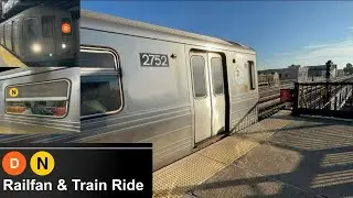 D and N trains 2026 Railfan & Train Ride
