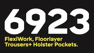 Snickers 6923 FlexiWork Floorlayer Work Trousers+ Holster Pockets