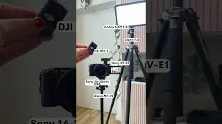 My filming set up for YouTube 2025 - cameras, mic, and lighting #youtubestudio