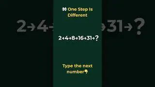 🧠 Looks Easy&hellip; But It Isn&rsquo;t! | Can You Find the Next Number? 👀 #brainteaser