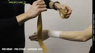 PROFCARE tape guide - Pre Wrap, Pro Strap & Supreme Tape