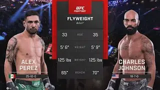 UFC 324 UFC on Paramount+ Alex Perez 🇺🇸 vs Charles Johnson 🇺🇸  Flyweight Fight Simulation Las Vegas