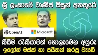 ලෝකෙම කණපිට පෙරලන කෘතිම බුද්ධිය | Open AI Chat GPT sinhala |
