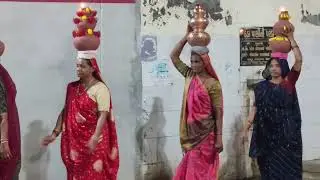 દશેરા નિમિત્તે ગરબા લઈ અને આરાધના કરતાં રતનપુર ની બહેનો