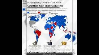 Parliamentary systems of the world (countries with Prime Ministers)! #map #pms #parliament #ytshorts