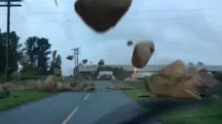 rocks falling from sky