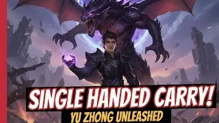 The True Black Dragon: Yu Zhong WINS The Game 1v5 (Insane MLBB Tank/Fighter)