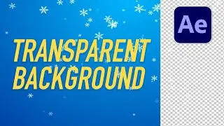 Export transparent video from after effects