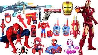 Marvel Spider-Man series unbox,popular Spider-Man action dolls,Spider-Man popular electric toy gun