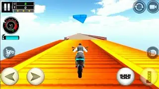 Impossible Stunts Bike Racing Games 2018 Sky Road || Gameplay In Android || Play With T GAMING